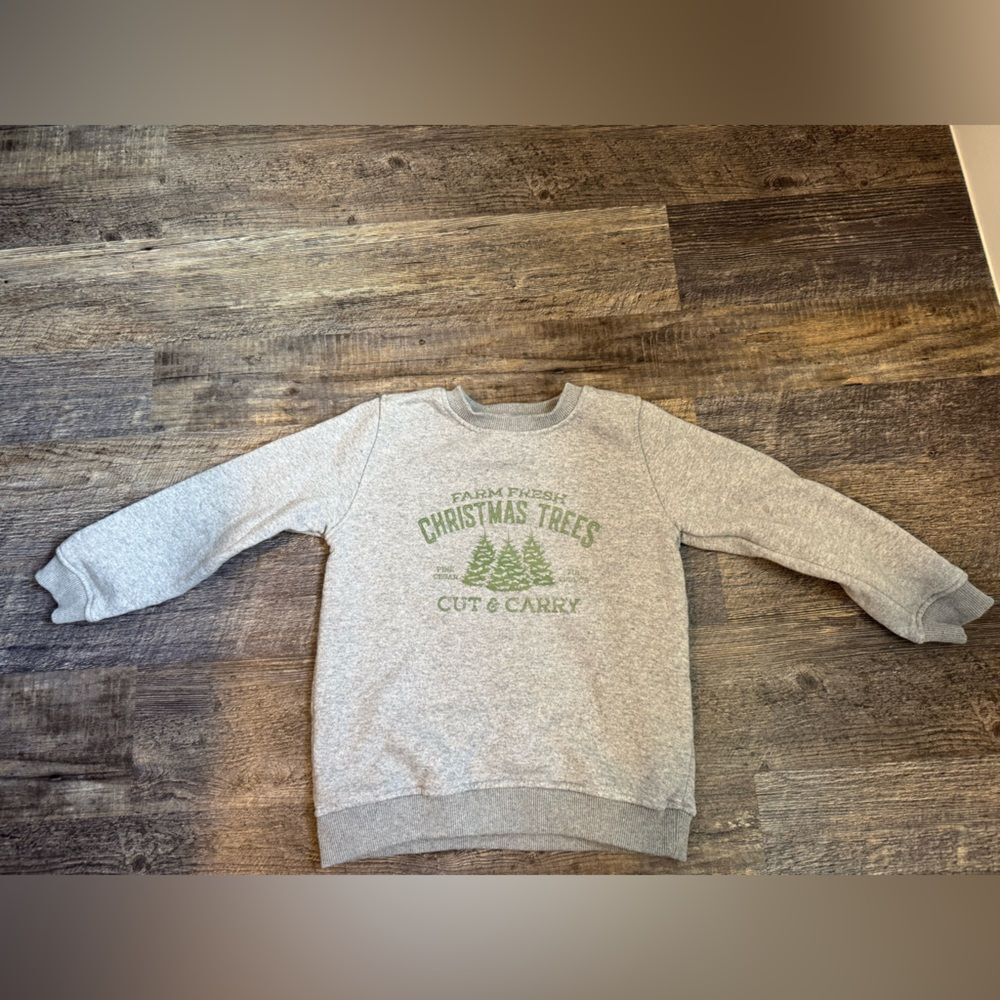 Gray Christmas Trees Sweater #21